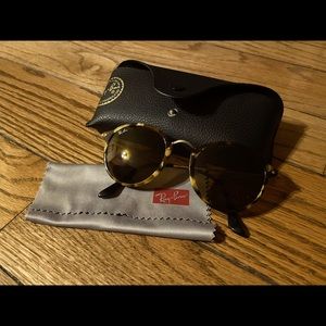Ray Ban round fleck sunglasses